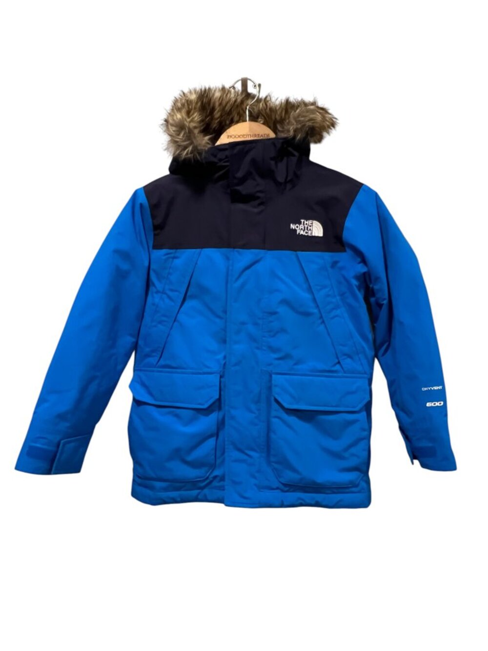 North Face Boy's McMurdo Down Parka, Hero Blue, S 7-8